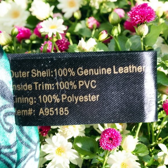 Stone Mountain Yellow Hobo Leather Purse Shoulder Bag 12237 - Picture 9 of 9